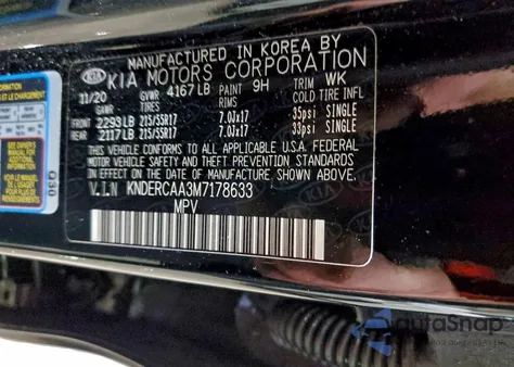 2021 Kia Seltos Ex from USA, damaged, VIN KNDERCAA3M7178633